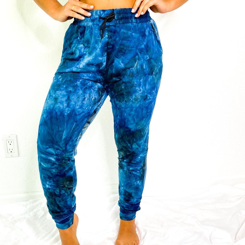 NEW Teal Tie Dye Soft lounge Joggers Lounge Pants